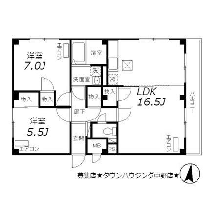 コンタード高松台の物件間取画像
